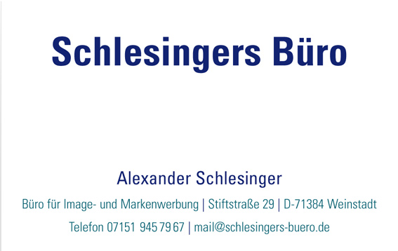 Schlesingers B&uuml;ro